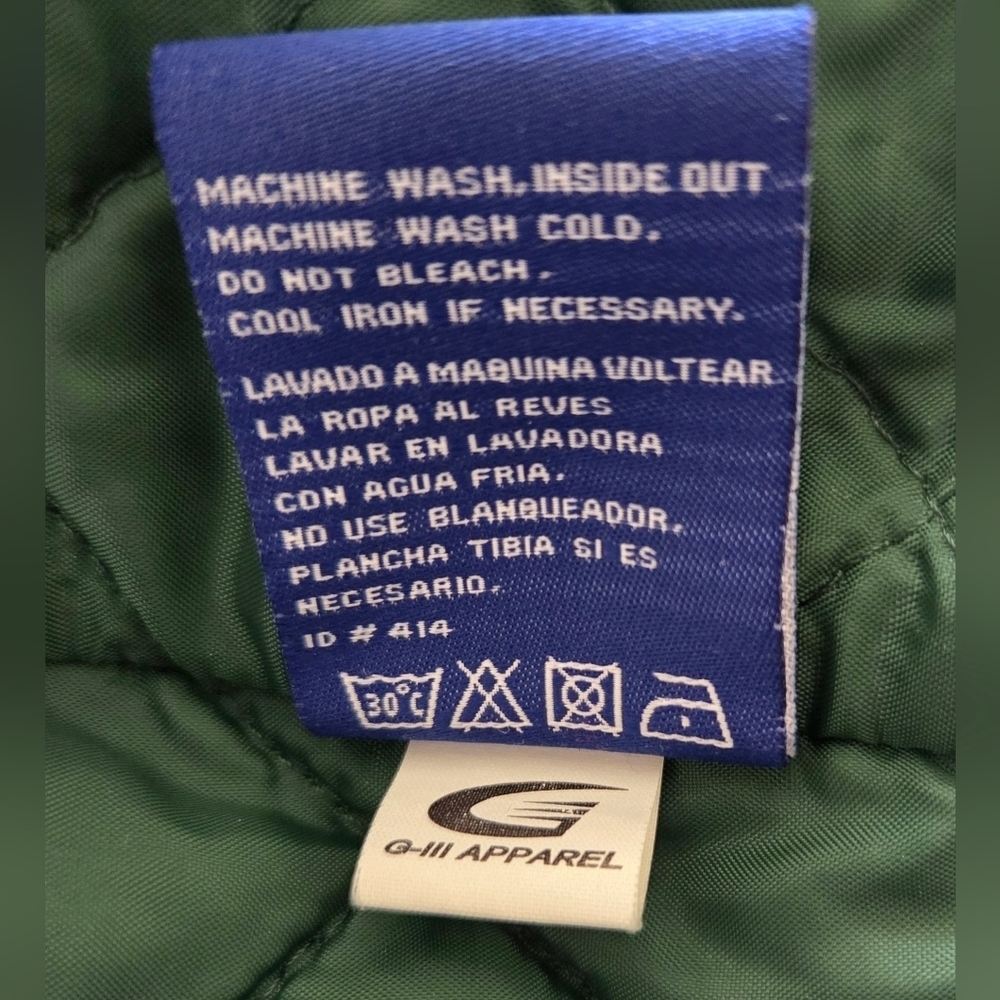 VINTAGE GENUINE MERCHANDISE OAKLAND ATHLETICS SATIN BOMBER JACKET. - Picture 8 of 9